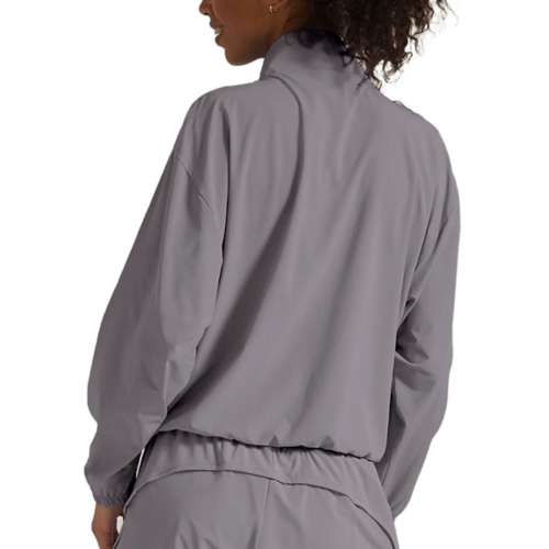 Women's Beyond Yoga Stretch Woven In Stride Lined Long Sleeve 1/2 Zip