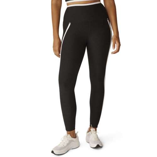 Beyond Yoga Stripe Down High Waisted Midi Leggings - Women's