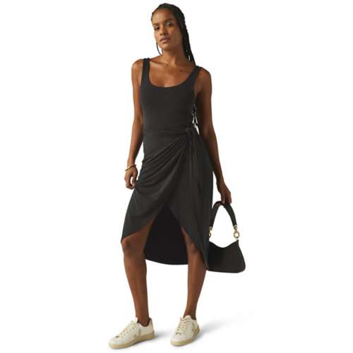 federica tosi green dress Women s Beyond Yoga Intrigue Midi Wrap Dress Witzenberg Sneakers Sale Online