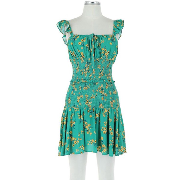 Women's Skies Are Blue Clinch Waist Floral Dress product image