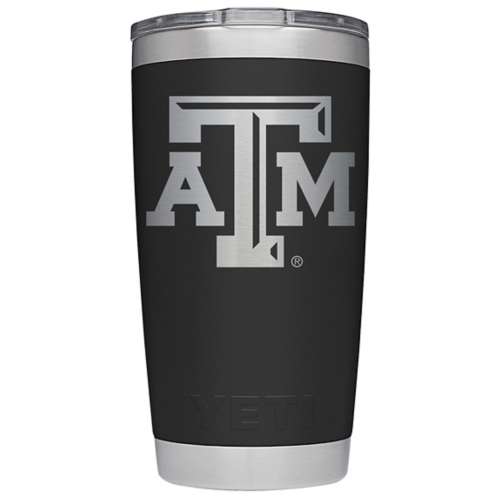 Texas A&M Yeti 20 Oz Black Tumbler