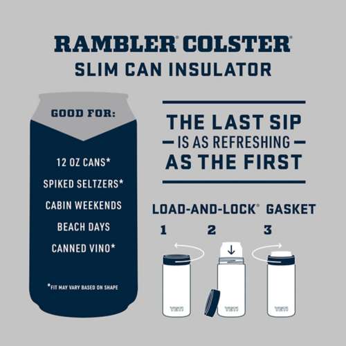 Yeti - 12 oz Rambler Colster Slim Can Insulator Stainless