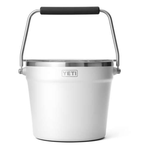 YETI Rambler Beverage Bucket, Double-Wall Vacuum Insulated Ice Bucket with  Lid, Rescue Red