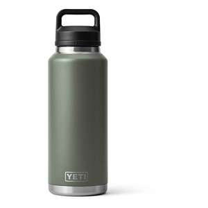 REAL YETI 46 Oz. Laser Engraved Black Yeti Rambler Bottle With Chug Cap  Personalized Vacuum Insulated YETI 