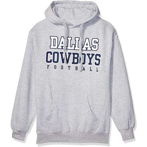 Starter Gray and Navy Blue Dallas Cowboys Hooded Jacket - Jackets Expert