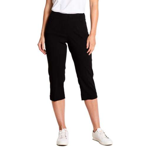 Women's Slimsation by Sport Haley Pull-on Solid Capri Golf Pants