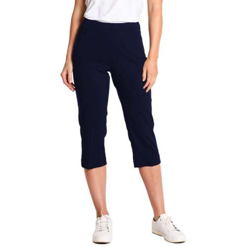 Women's Slimsation by Sport Haley Pull-on Solid Capri Golf Pants