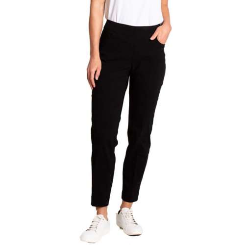 Women's Slimsation by Sport Haley Solid Pull-on Ankle Chino Golf Pants