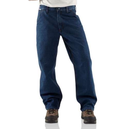 Men's Carhartt Flame-Resistant Signature Denim Dungaree Jeans