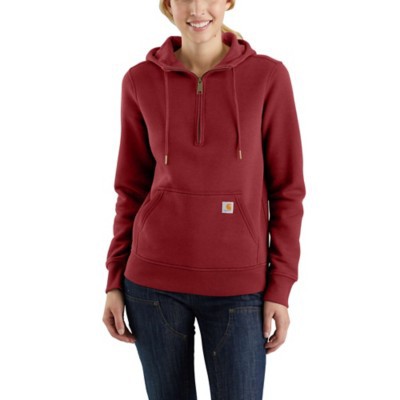 carhartt women's clarksburg half zip hoodie