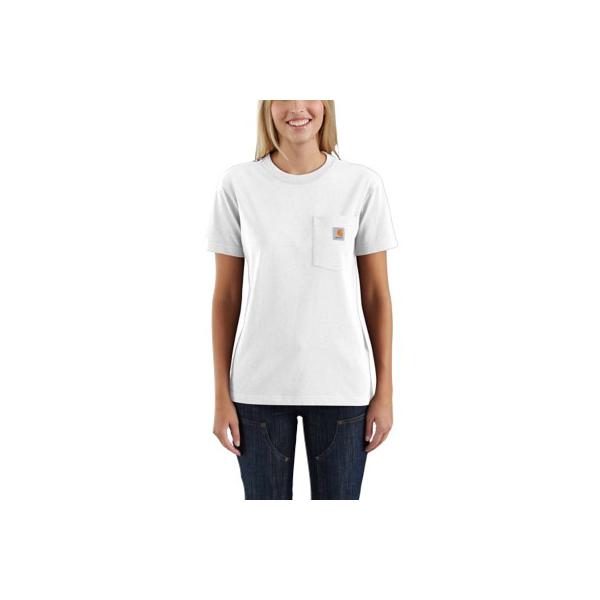 white carhartt pocket tee