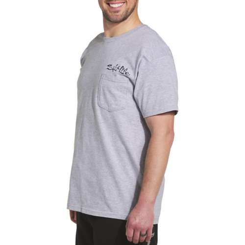 Men's Salt Life Hook Line & Sinker Fade Pocket T-Shirt