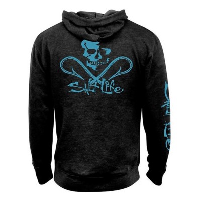 salt life skull and hooks hoodie