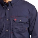 Men's Ariat FR Solid Vent Long Sleeve Button Up Shirt
