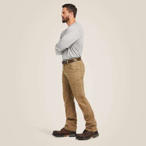 Men's Ariat FR M5 Stretch DuraLight Canvas Stackable Straight Leg Utility Work Pants