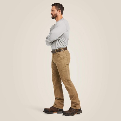 Men's Ariat FR M5 Stretch DuraLight Canvas Stackable Straight Leg Utility Work Pants - Primary Image