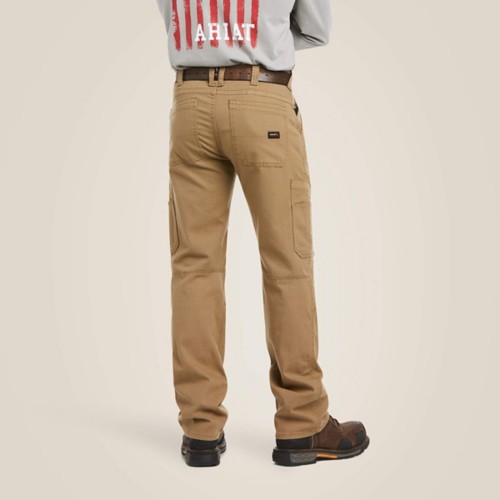 Men's Ariat FR M5 Stretch DuraLight Canvas Stackable Straight Leg Utility Work Pants - Primary Image