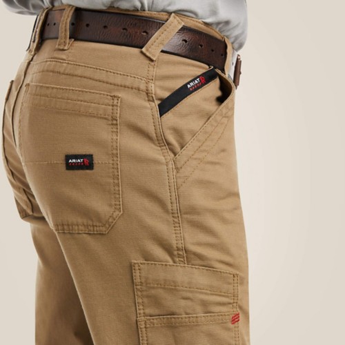 Men's Ariat FR M5 Stretch DuraLight Canvas Stackable Straight Leg Utility Work Pants - Primary Image