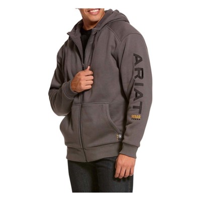 Men's Ariat Rebar All-Weather Full Zip Fit hoodie