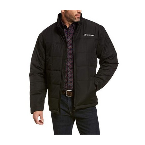 Men's Ariat Crius Puffer Jacket Medium Black