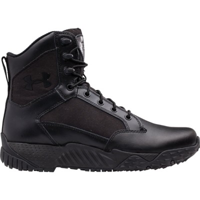 black polishable work boots