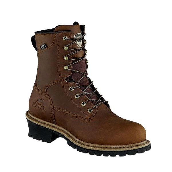 IRISH SETTER Men's  Mesabi 8in WP Logger Work Boots Outdoor