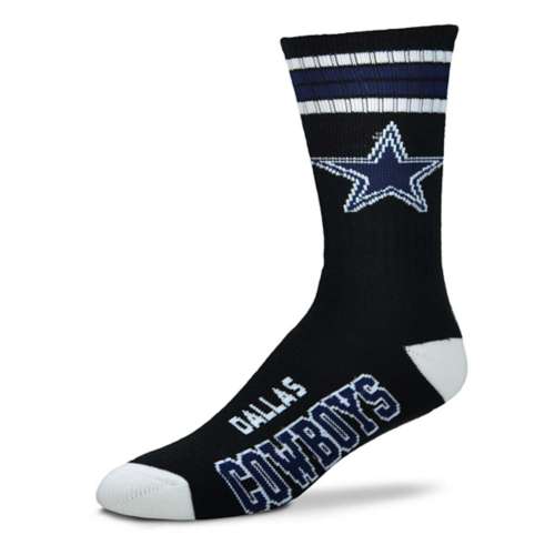 For Bare Feet Dallas Cowboys 4 Stripe Deuce Socks