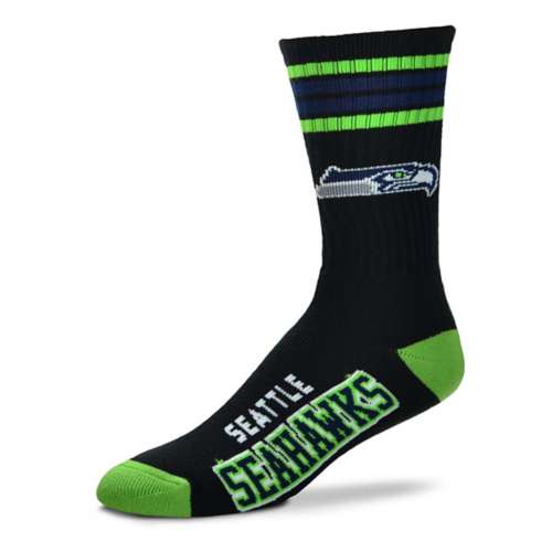 For Bare Feet Seattle Seahawks 4 Stripe Deuce Socks