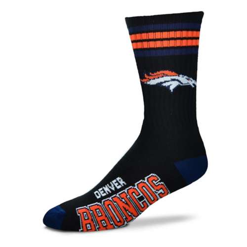 For Bare Feet Denver Broncos 4 Stripe Deuce Socks