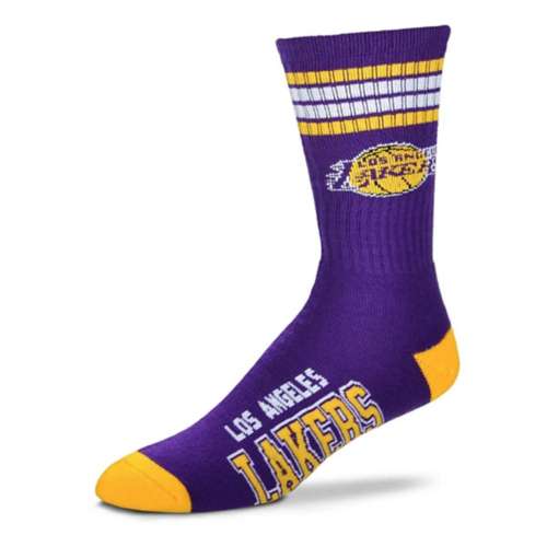 For Bare Feet Los Lakers 4 Stripe Duece Socks