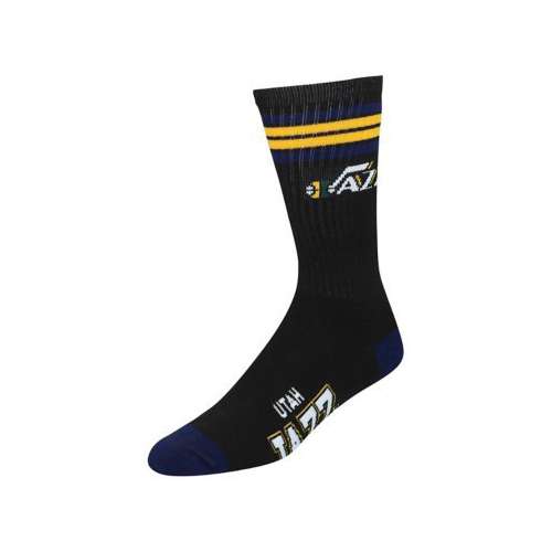 For Bare Feet Utah Jazz 4 Stripe Socks