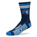 For Bare Feet Kids' Minnesota Timberwolves 4 Stripe Deuce Socks