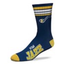 For Bare Feet Kids' Utah Jazz 4 Stripe Deuce Socks