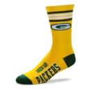 For Bare Feet Green Bay Packers 4 Stripe Deuce Socks