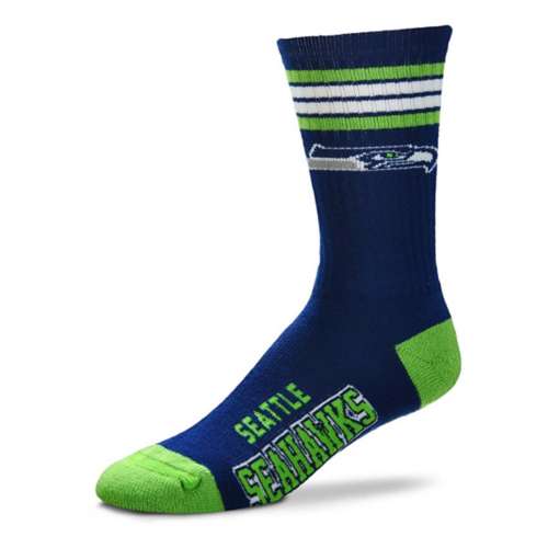 For Bare Feet Seattle Seahawks 4 Stripe Deuce Socks