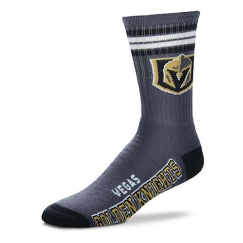 For Bare Feet Kids' Vegas Golden Knights 4 Stripe Deuce Socks