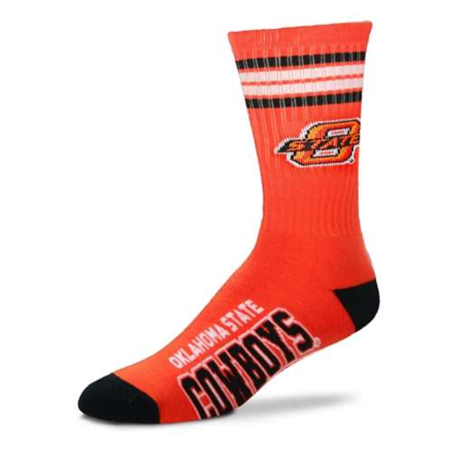 For Bare Feet Oklahoma State Cowboys 4 Stripe Socks