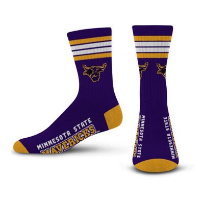 For Bare Feet Minnesota State Mavericks 4 Stripe Socks