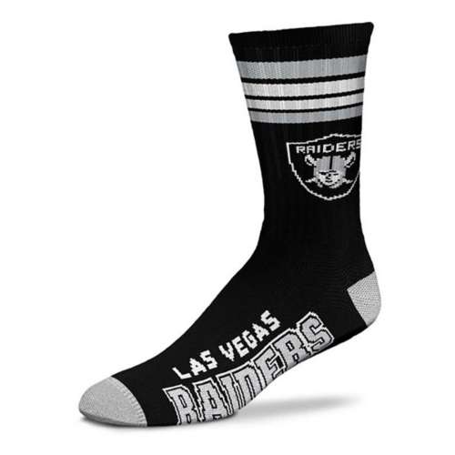 For Bare Feet Kids' Las Vegas Raiders 4 Stripe Deuce Socks