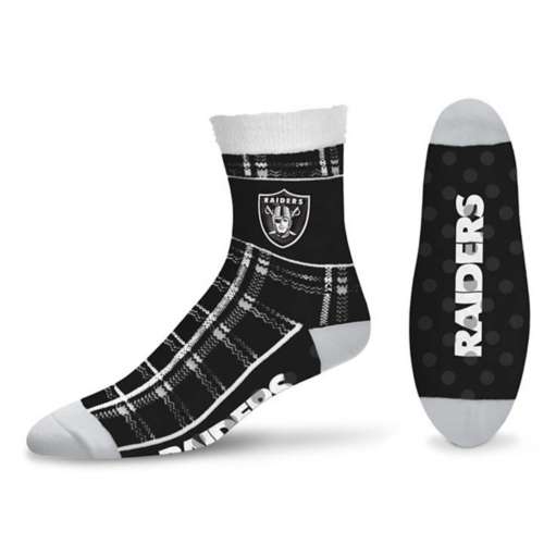 For Bare Feet Las Vegas Raiders Tartan Plaid Socks