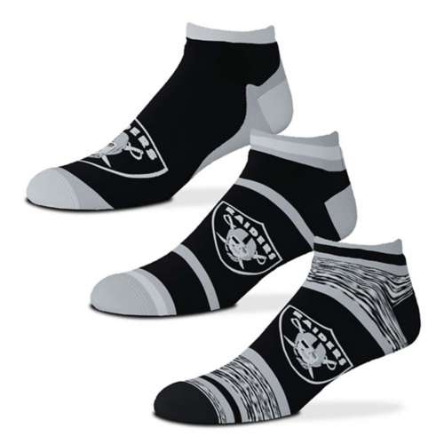 For Bare Feet Las Vegas Raiders 3pk Flash Socks