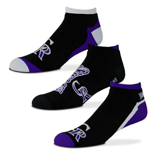 For Bare Feet Colorado Rockies 3pk. Flash Socks