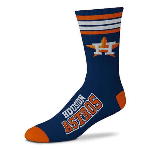 For Bare Feet Houston Astros 4 Stripe Deuce Socks