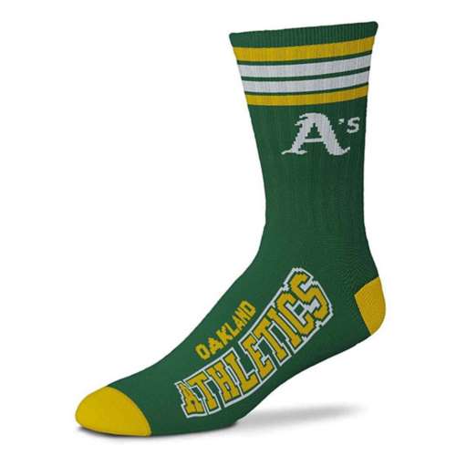 For Bare Feet Kids' Oakland Athletics 4 Stripe Deuce Socks