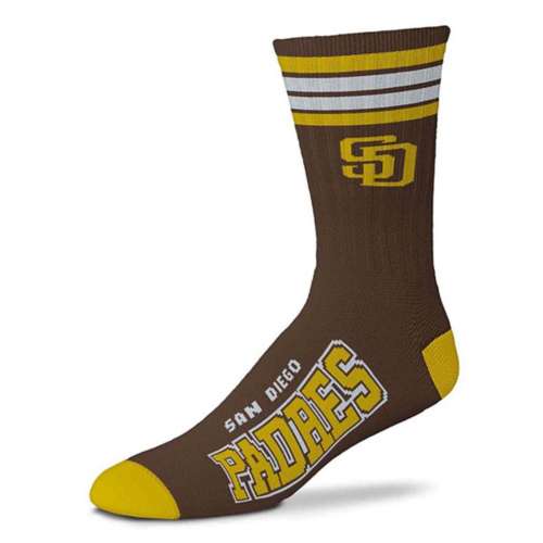 For Bare Feet Kids' San Diego Padres 4 Stripe Deuce Socks