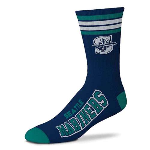 For Bare Feet Seattle Mariners 4 Stripe Deuce Socks