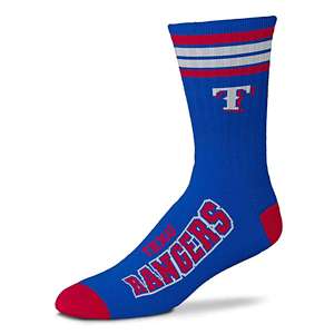 For Bare Feet Men's Atlanta Braves Striped Crew Socks