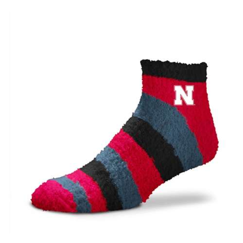 For Bare Feet Women's Nebraska Cornhuskers Rainbow II Socks