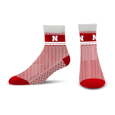 For Bare Feet Nebraska Cornhuskers Cozy Cabin Socks