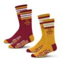 For Bare Feet Iowa State Cyclones 4Stripe 2-Pack Socks